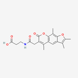 N-[(2,3,5,9-tetramethyl-7-oxo-7H-furo[3,2-g]chromen-6-yl)acetyl]-beta-alanine