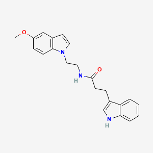 molecular formula C22H23N3O2 B10982101 3-(1H-indol-3-yl)-N-[2-(5-methoxy-1H-indol-1-yl)ethyl]propanamide 