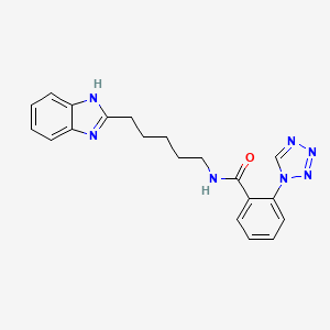 N-[5-(1H-benzimidazol-2-yl)pentyl]-2-(1H-tetrazol-1-yl)benzamide