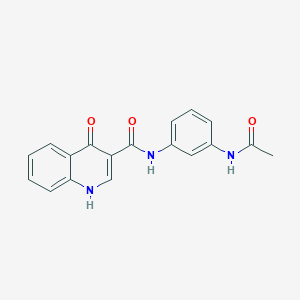 n-(3-Acetylaminophenyl)-4-oxo-1h-quinoline-3-carboxamide