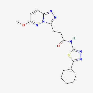 N-(5-cyclohexyl-1,3,4-thiadiazol-2-yl)-3-(6-methoxy[1,2,4]triazolo[4,3-b]pyridazin-3-yl)propanamide