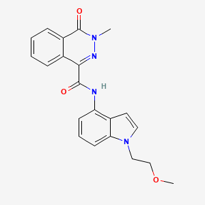 N-[1-(2-methoxyethyl)-1H-indol-4-yl]-3-methyl-4-oxo-3,4-dihydrophthalazine-1-carboxamide