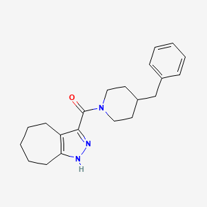 (4-Benzylpiperidin-1-yl)(2,4,5,6,7,8-hexahydrocyclohepta[c]pyrazol-3-yl)methanone