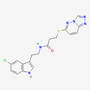 N-[2-(5-chloro-1H-indol-3-yl)ethyl]-3-([1,2,4]triazolo[4,3-b]pyridazin-6-ylsulfanyl)propanamide