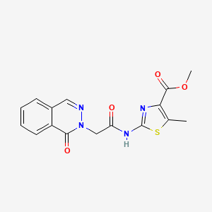 methyl 5-methyl-2-{[(1-oxophthalazin-2(1H)-yl)acetyl]amino}-1,3-thiazole-4-carboxylate