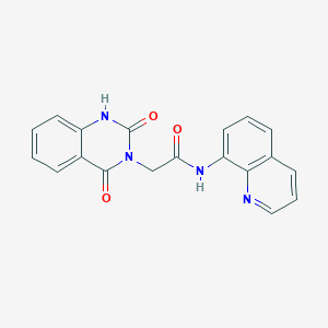 2-(2-hydroxy-4-oxoquinazolin-3(4H)-yl)-N-(quinolin-8-yl)acetamide