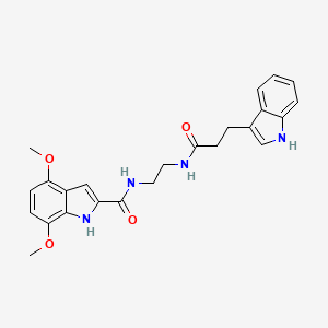 molecular formula C24H26N4O4 B10982213 N-(2-{[3-(1H-indol-3-yl)propanoyl]amino}ethyl)-4,7-dimethoxy-1H-indole-2-carboxamide 