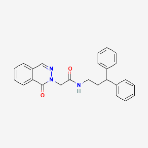 molecular formula C25H23N3O2 B10982259 N-(3,3-diphenylpropyl)-2-(1-oxophthalazin-2(1H)-yl)acetamide 