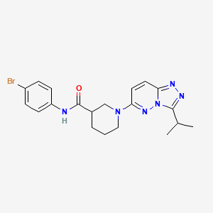 N-(4-bromophenyl)-1-[3-(propan-2-yl)[1,2,4]triazolo[4,3-b]pyridazin-6-yl]piperidine-3-carboxamide