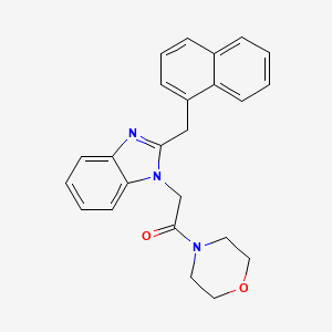 1-(morpholin-4-yl)-2-[2-(naphthalen-1-ylmethyl)-1H-benzimidazol-1-yl]ethanone