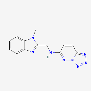 N-[(1-methyl-1H-benzimidazol-2-yl)methyl]tetrazolo[1,5-b]pyridazin-6-amine