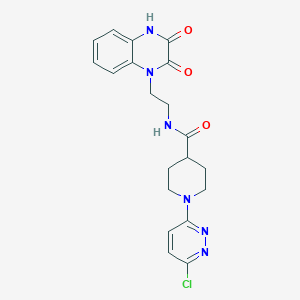 1-(6-chloropyridazin-3-yl)-N-[2-(3-hydroxy-2-oxoquinoxalin-1(2H)-yl)ethyl]piperidine-4-carboxamide