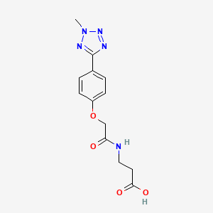 N-{[4-(2-methyl-2H-tetrazol-5-yl)phenoxy]acetyl}-beta-alanine