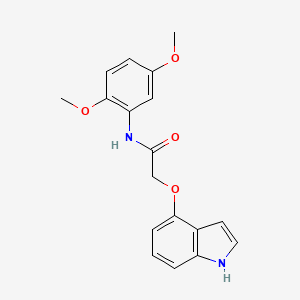 molecular formula C18H18N2O4 B10982477 N-(2,5-dimethoxyphenyl)-2-(1H-indol-4-yloxy)acetamide 