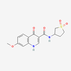 N-(1,1-dioxidotetrahydrothiophen-3-yl)-4-hydroxy-7-methoxyquinoline-3-carboxamide