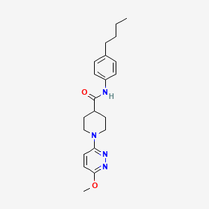 molecular formula C21H28N4O2 B10982507 N-(4-butylphenyl)-1-(6-methoxypyridazin-3-yl)piperidine-4-carboxamide 