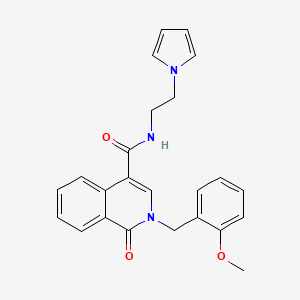 2-(2-methoxybenzyl)-1-oxo-N-[2-(1H-pyrrol-1-yl)ethyl]-1,2-dihydroisoquinoline-4-carboxamide