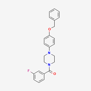 {4-[4-(Benzyloxy)phenyl]piperazin-1-yl}(3-fluorophenyl)methanone