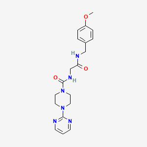 N-{2-[(4-methoxybenzyl)amino]-2-oxoethyl}-4-(pyrimidin-2-yl)piperazine-1-carboxamide