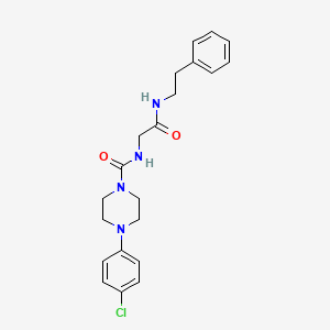 4-(4-chlorophenyl)-N-{2-oxo-2-[(2-phenylethyl)amino]ethyl}piperazine-1-carboxamide