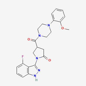 1-(4-fluoro-1H-indazol-3-yl)-4-{[4-(2-methoxyphenyl)piperazin-1-yl]carbonyl}pyrrolidin-2-one