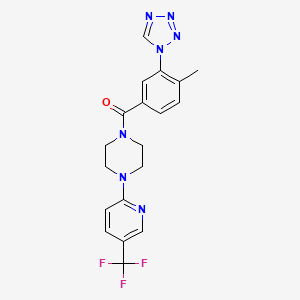 [4-methyl-3-(1H-tetrazol-1-yl)phenyl]{4-[5-(trifluoromethyl)pyridin-2-yl]piperazin-1-yl}methanone