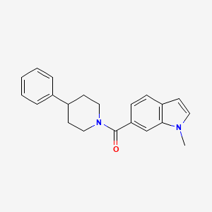 molecular formula C21H22N2O B10982669 (1-methyl-1H-indol-6-yl)(4-phenylpiperidin-1-yl)methanone 