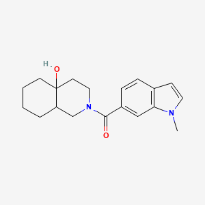 (4a-hydroxyoctahydroisoquinolin-2(1H)-yl)(1-methyl-1H-indol-6-yl)methanone