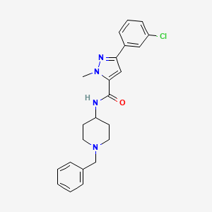 N-(1-benzylpiperidin-4-yl)-3-(3-chlorophenyl)-1-methyl-1H-pyrazole-5-carboxamide