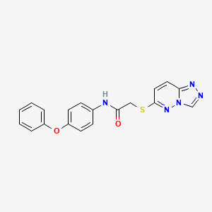 N-(4-phenoxyphenyl)-2-([1,2,4]triazolo[4,3-b]pyridazin-6-ylsulfanyl)acetamide