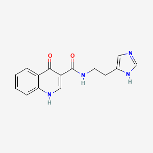 4-hydroxy-N-[2-(1H-imidazol-4-yl)ethyl]quinoline-3-carboxamide