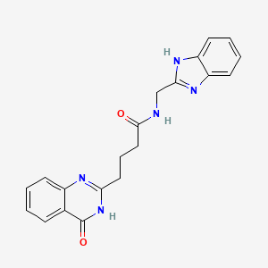 N-(1H-benzimidazol-2-ylmethyl)-4-(4-hydroxyquinazolin-2-yl)butanamide