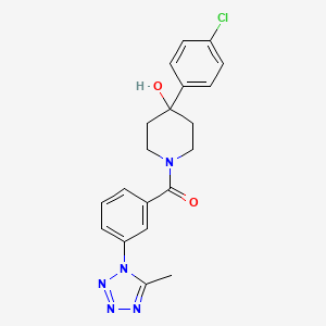 [4-(4-chlorophenyl)-4-hydroxypiperidin-1-yl][3-(5-methyl-1H-tetrazol-1-yl)phenyl]methanone