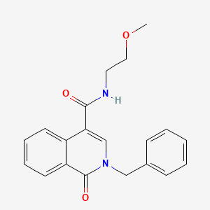 2-benzyl-N-(2-methoxyethyl)-1-oxo-1,2-dihydroisoquinoline-4-carboxamide