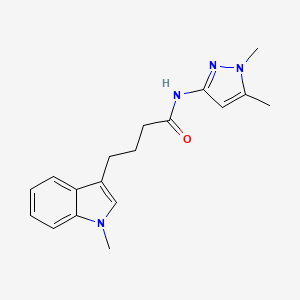 N-(1,5-dimethyl-1H-pyrazol-3-yl)-4-(1-methyl-1H-indol-3-yl)butanamide