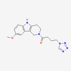 8-methoxy-2-[4-(1H-tetraazol-1-yl)butanoyl]-2,3,4,5-tetrahydro-1H-pyrido[4,3-b]indole