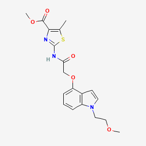 methyl 2-[({[1-(2-methoxyethyl)-1H-indol-4-yl]oxy}acetyl)amino]-5-methyl-1,3-thiazole-4-carboxylate