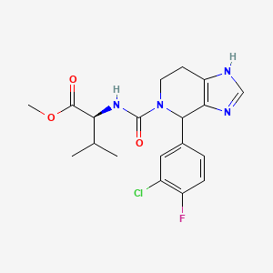 molecular formula C19H22ClFN4O3 B10982823 methyl N-{[4-(3-chloro-4-fluorophenyl)-1,4,6,7-tetrahydro-5H-imidazo[4,5-c]pyridin-5-yl]carbonyl}-L-valinate 