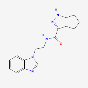 N-[2-(1H-benzimidazol-1-yl)ethyl]-2,4,5,6-tetrahydrocyclopenta[c]pyrazole-3-carboxamide