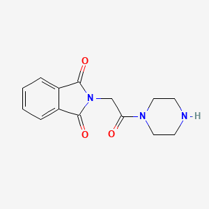 molecular formula C14H15N3O3 B10982866 2-[2-oxo-2-(piperazin-1-yl)ethyl]-1H-isoindole-1,3(2H)-dione 