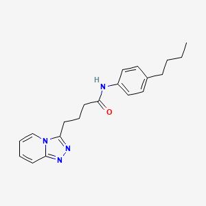 N-(4-butylphenyl)-4-([1,2,4]triazolo[4,3-a]pyridin-3-yl)butanamide