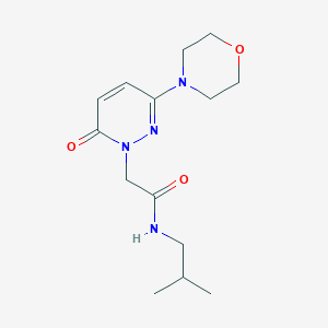 N-(2-methylpropyl)-2-[3-(morpholin-4-yl)-6-oxopyridazin-1(6H)-yl]acetamide