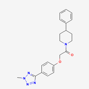 2-[4-(2-methyl-2H-tetrazol-5-yl)phenoxy]-1-(4-phenylpiperidin-1-yl)ethanone