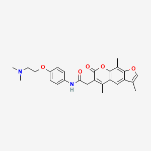 N-{4-[2-(dimethylamino)ethoxy]phenyl}-2-(3,5,9-trimethyl-7-oxo-7H-furo[3,2-g]chromen-6-yl)acetamide