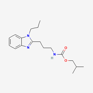 molecular formula C18H27N3O2 B10983000 2-methylpropyl [3-(1-propyl-1H-benzimidazol-2-yl)propyl]carbamate 