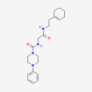 N-(2-{[2-(cyclohex-1-en-1-yl)ethyl]amino}-2-oxoethyl)-4-phenylpiperazine-1-carboxamide