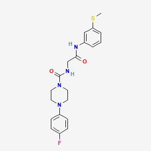 4-(4-fluorophenyl)-N-(2-{[3-(methylsulfanyl)phenyl]amino}-2-oxoethyl)piperazine-1-carboxamide