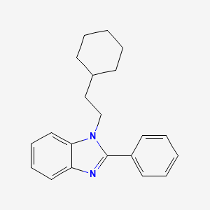 molecular formula C21H24N2 B10983077 1-(2-cyclohexylethyl)-2-phenyl-1H-benzimidazole 