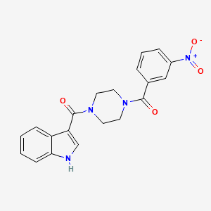 1H-indol-3-yl{4-[(3-nitrophenyl)carbonyl]piperazin-1-yl}methanone