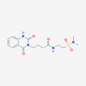 N-[2-(dimethylsulfamoyl)ethyl]-4-(2-hydroxy-4-oxoquinazolin-3(4H)-yl)butanamide